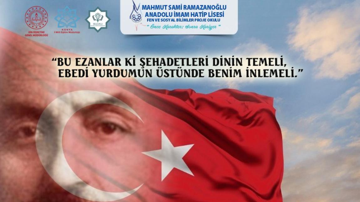 12 MART İSTİKLÂL MARŞI'NIN KABULÜ VE MEHMET AKİF ERSOY'U ANMA GÜNÜ...